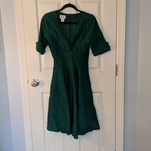 V neck dress